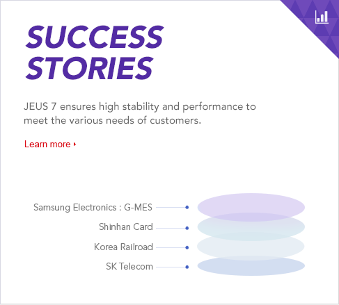 JEUS 7 ensures high stability and performance to meet the various needs of customers.